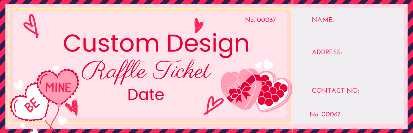 Custom Raffle Tickets (100 tickets)