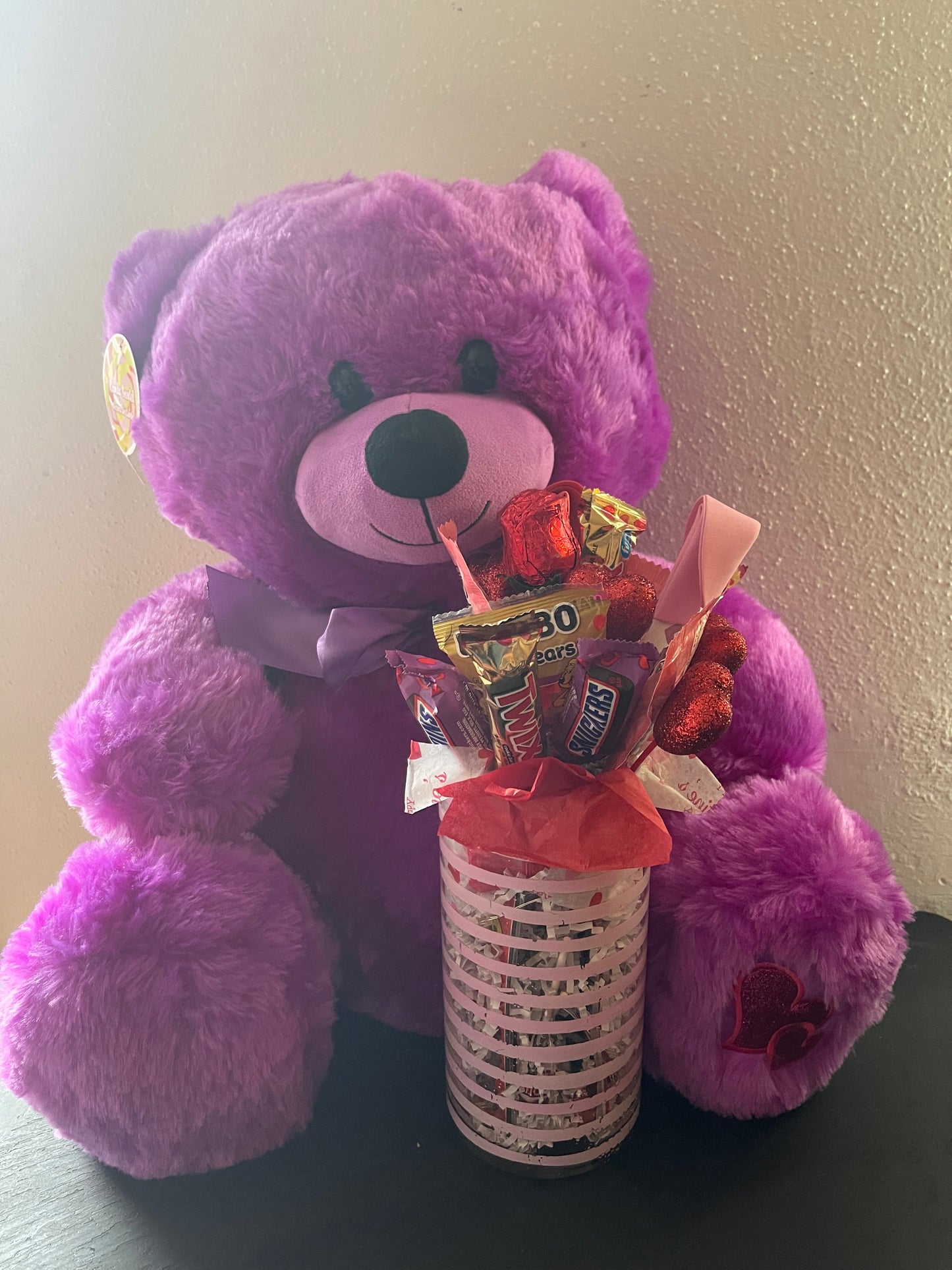 Scent Teddy w/ Light Up Treat Bouquet