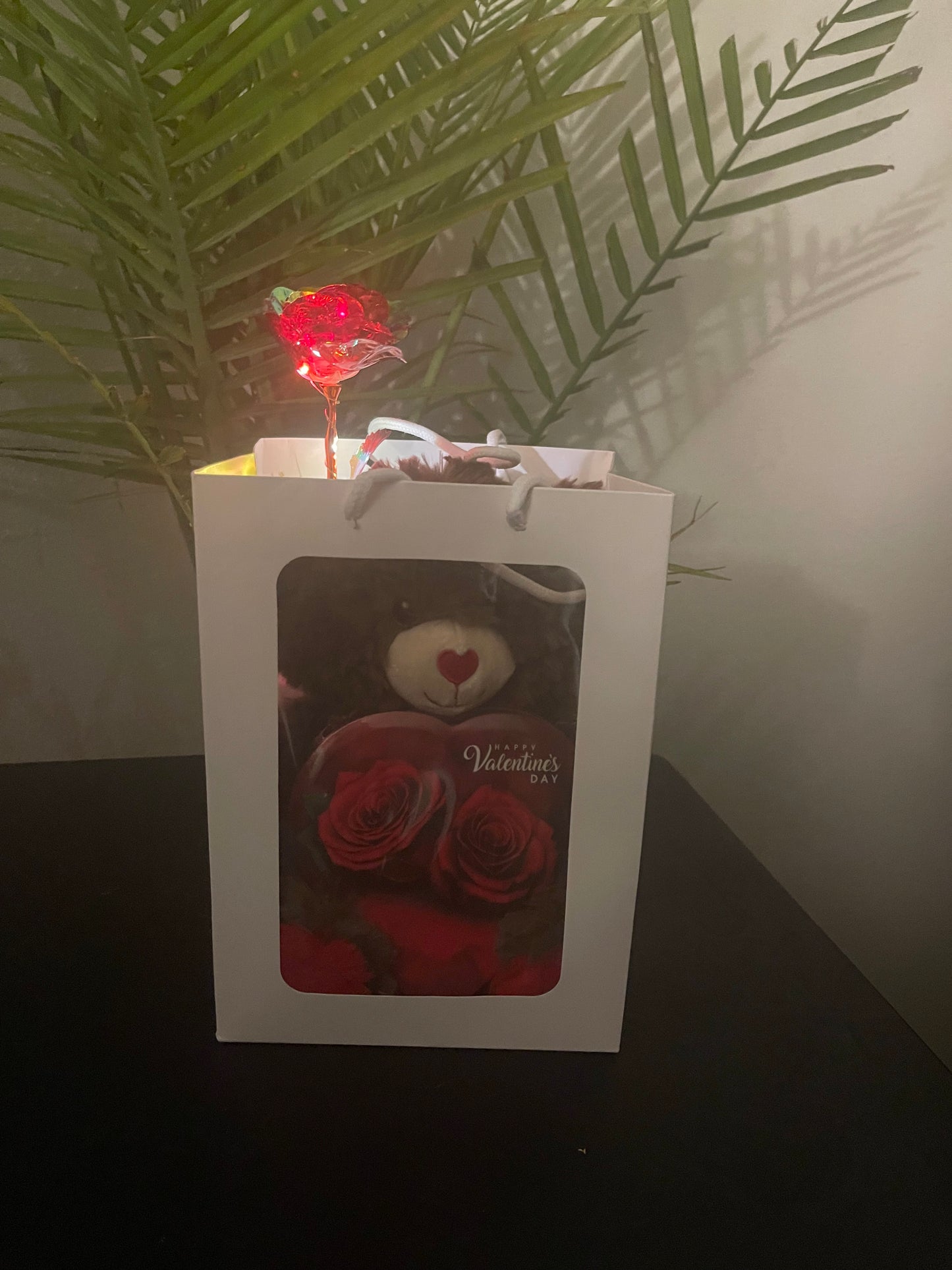 Gift in a Bag (includes bear, candy, and rose)